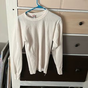 Hanes white long sleeve